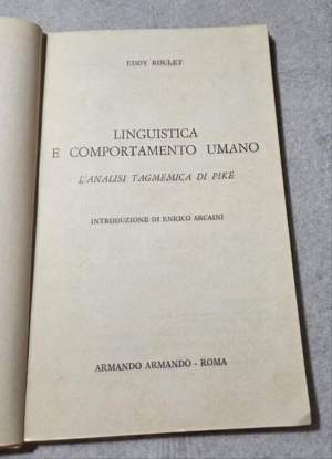 Linguistica e comportamento umano