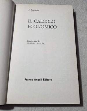 Il calcolo economico