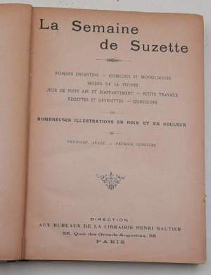 La semaine de Suzette - Premiere semestre 1905