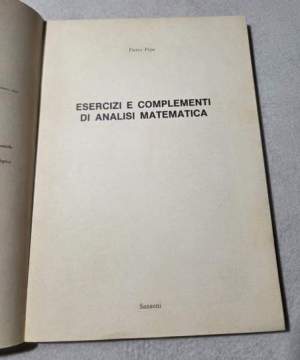 Esercizi e complementi di analisi matematica