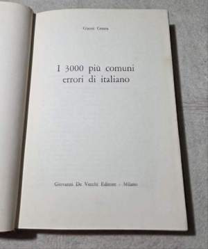 I 3000 piu' comuni errori di italiano