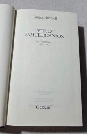 Vita di Samuel Johnson - Volume secondo ( 1776-1784 )