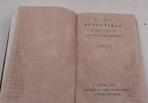 Le vite di Plutarco volgarizzate da Girolamo Pompei- tomi II, III, V, VI, VIII