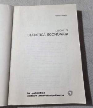 Statistica economica - Lezioni