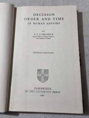 Decision order & time in human affairs