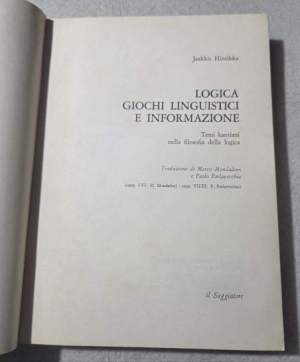 Logica giochi linguistici e informazione