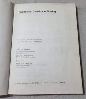 Psicofisica Classica e Scaling
