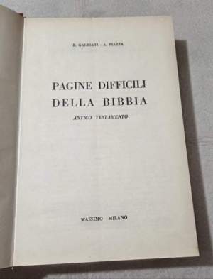 Pagine difficili della Bibbia ( Antico Testamento )
