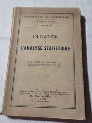 Initiation a l'Analyse statistique