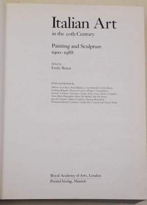 Italian Art in the 20th Century: Painting and Sculpture 1900-1988