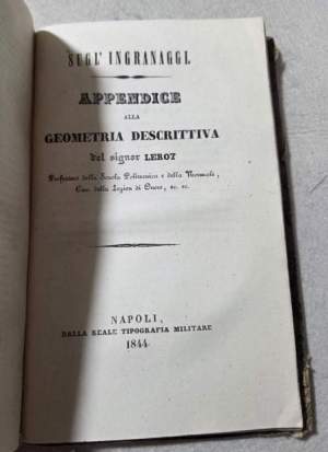 Trattato di geometria descrittiva con una collezione di disegni, composta di 60 tavole