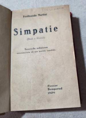 Simpatie ( studi e ricordi )