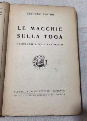 Le macchie sulla toga - Psicologia dell'avvocato