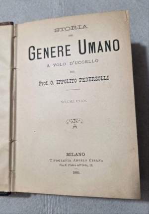 Storia del genere umano a volo d'uccello