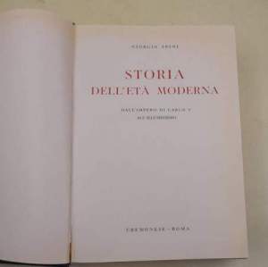 Storia dell'Eta' moderna dall'Impero di Carlo V all'Illuminismo