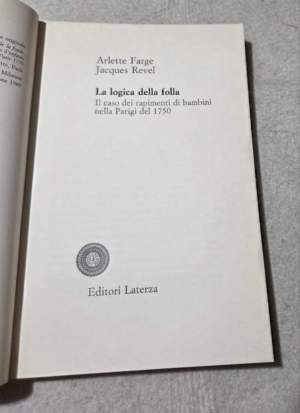 La logica della folla. Il caso dei rapimenti di bambini nella Parigi del 1750