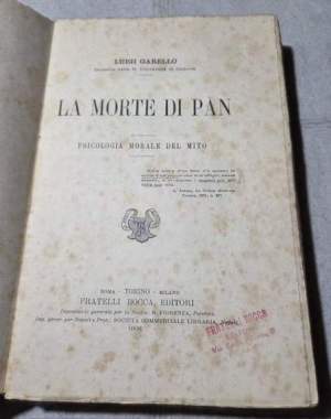 La mortedi Pan - Psicologia morale del mito