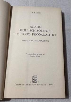 Analisi degli schizofrenici e metodo psicoanalitico