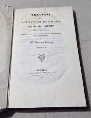 Trattati dei contratti di beneficenza del Signor Pothier - Vol. II'