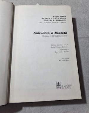 Individuo e societa' - manuale di psicologia sociale