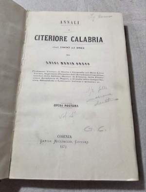 Annali di Citeriore di Calabria dal 1806 al 1811