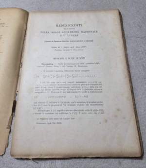 Atti della Reale Accademia dei Lincei - Anno CCCXXXIII 1936 - serie sesta - Rendiconti classe di scienze fisiche, matematiche e