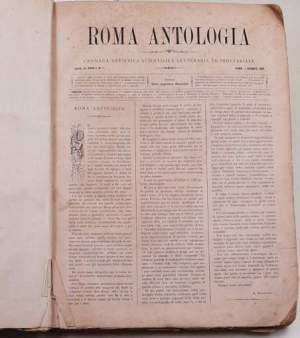 Roma Antologia - Cronaca artistica scientifica letteraria ed industriale - Serie III - Anno I'