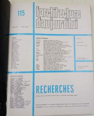 L'Architecture d'aujourd'hui - Recherches