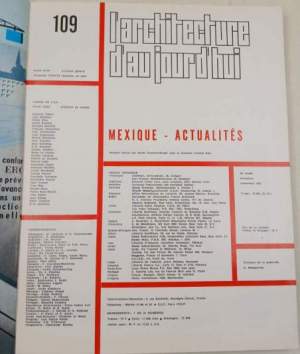 L'Architecture d'aujourd'hui - Mexique
