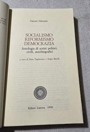 Socialismo, riformismo, democrazia. Antologia di scritti politici