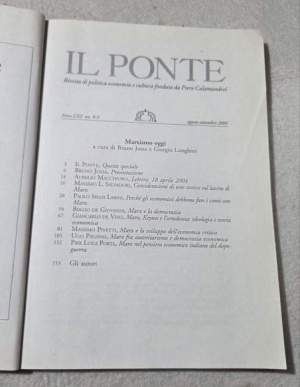 Il Ponte - Marxismo oggi -