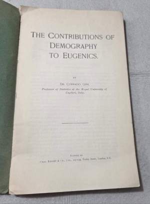 The contributions  of Demography to Eugenics