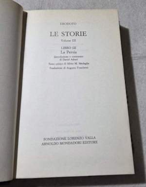 Le storie. Libro III - La Persia