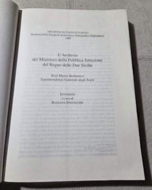 L'Archivio del Ministero della Pubblica Istruzione del Regno delle Due Sicilie - Inventario