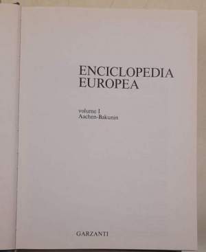 Enciclopedia Europea -  14 Voll.+ Cronologia