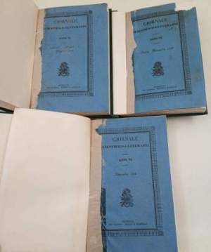 Giornale scientifico -letterario  di Perugia- Anno VI num. 50-51-52/55/56-57 - 3 voll.
