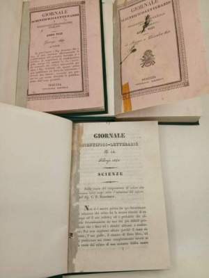 Giornale scientifico - letterario di Perugia - Anno VIII - n' 63,64, 67- 3 voll.