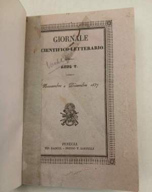 Giornale Scientifico- Letterario - Anno V -  N'45/46