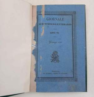 Giornale Scientifico - Letterario - Anno VI- n' 47