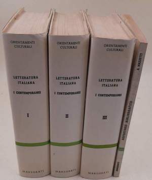 Letteratura Italiana -  I contemporanei 3 Voll. + 1- Repertorio Bibliografico