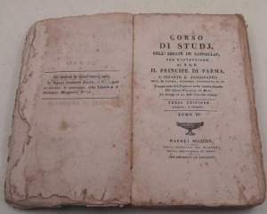Corso di studi dell'Abate De Condillac per l'istruzione di S.A.R. il Pricipe di Parma l'Infante D.Ferdinando - Tomo III'