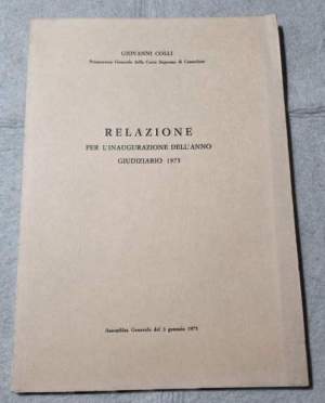 Relazione per l'inaugurazione dell'anno giudiziario 1975