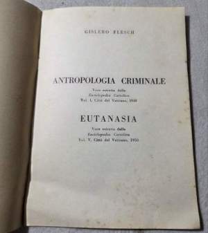 Antropologia criminale - Eutanasia