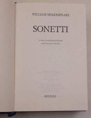 I sonetti. Testo inglese a fronte