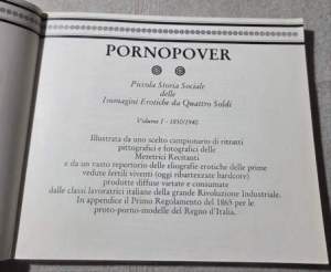 Index 6 - Pornopower - Piccola storia sociale delle immagini Erotiche da Quattro Soldi - Vol. I' 1850/1940