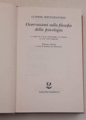 Osservazioni sulla filosofia della psicologia
