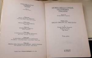 Storia della Civilta' Letteraria Italiana +  Dizionario cronologico - 11 Voll. ( 9+ 2 )
