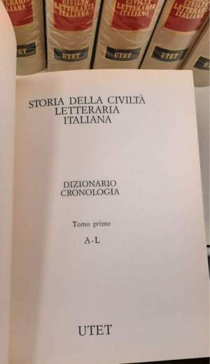 Storia della Civilta' Letteraria Italiana +  Dizionario cronologico - 11 Voll. ( 9+ 2 )