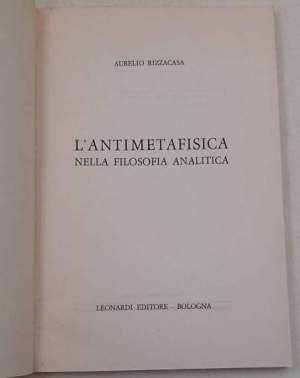 L'antimetafisica nella filosofia analitica