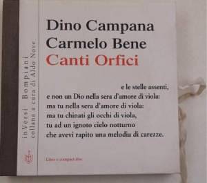 Canti orfici. Con CD